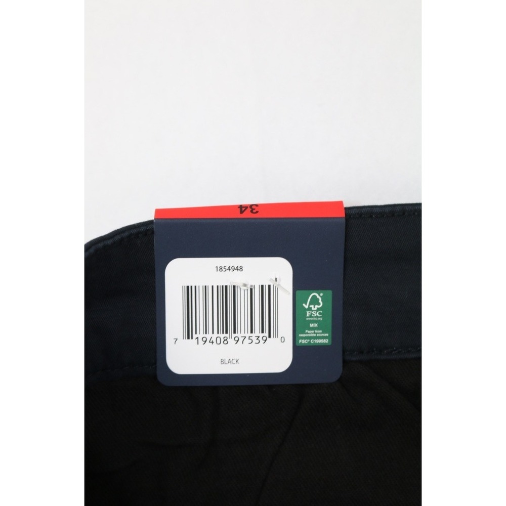 GAP Men's Black Chino Shorts Flat Front Stretch Twill Golf Casual Classic Sz 34 - Picture 6 of 13